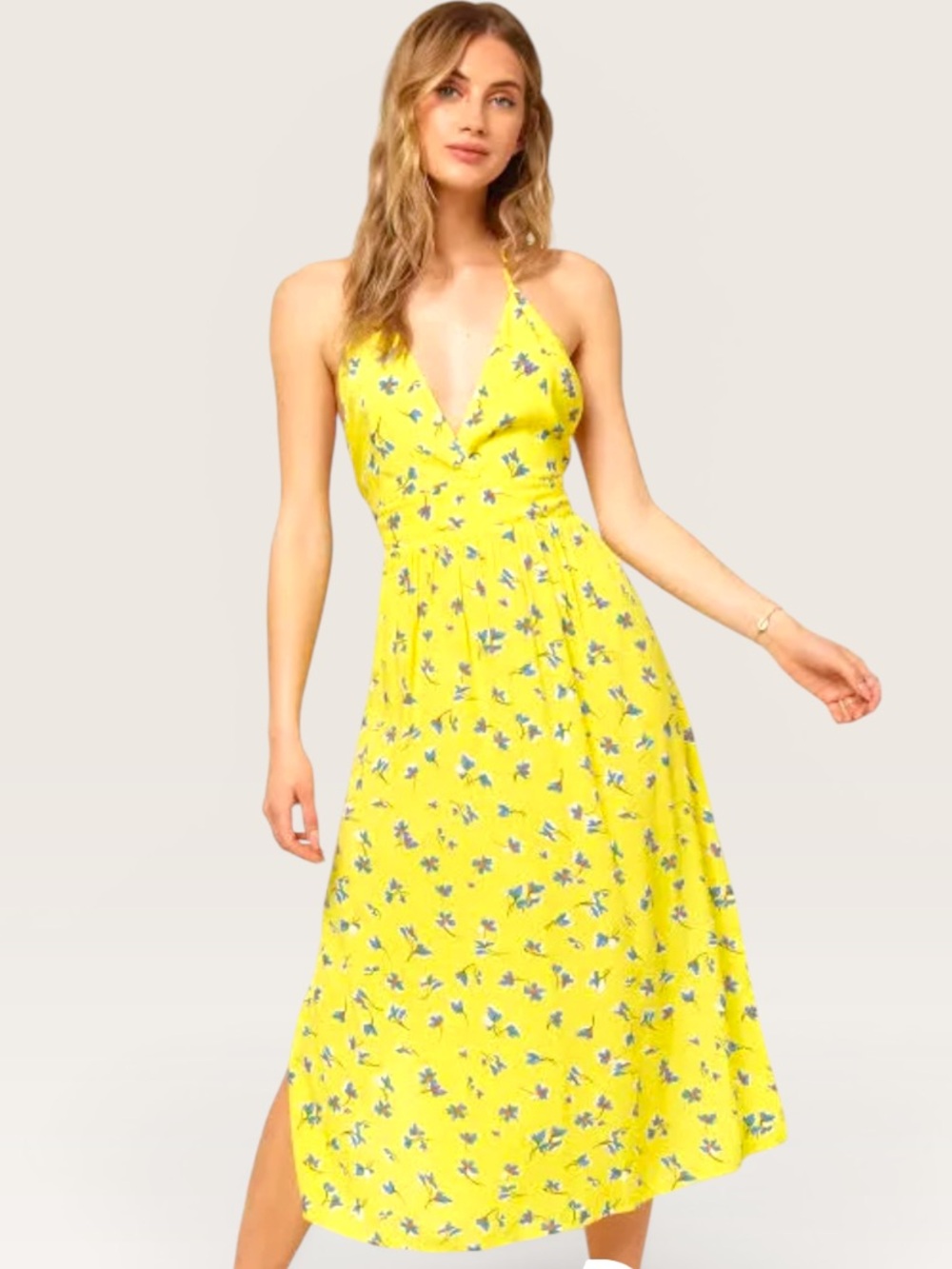 O’Neill Solstice Floral Halter Midi Dress
